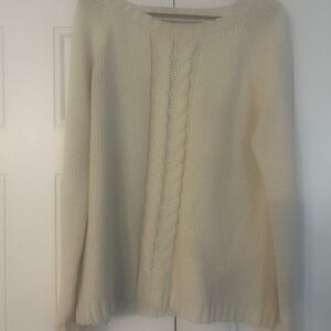 Ivory sweater with open back